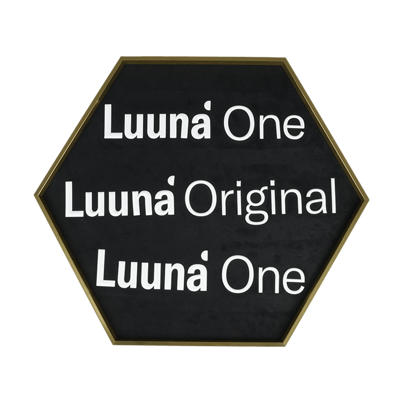 Logo 3D en silicone gaufré